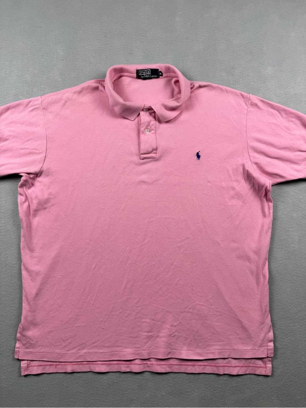 Vintage Polo Ralph Lauren Polo Shirt Mens XL Pink 100% Cotton Made in USA Soft